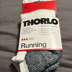 Thorlo running Socks White and navy